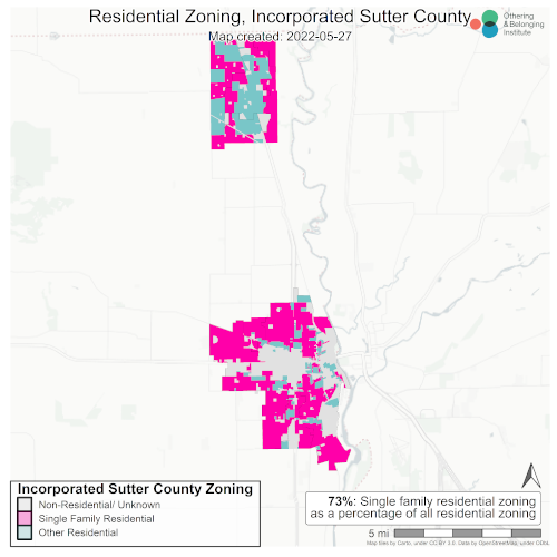 Sacramento Region Zoning Maps Othering & Belonging Institute